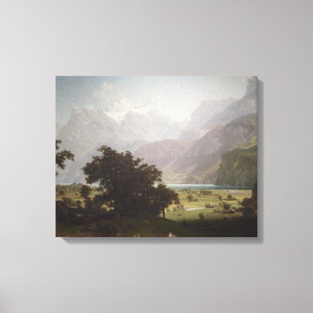 Impressão Em Tela Lago Lucerne, Albert Bierstadt, 1858 (Frente)