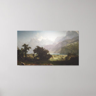 Impressão Em Tela Lago Lucerne, Albert Bierstadt, 1858