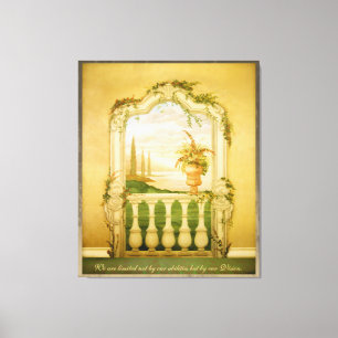 Impressão Em Tela Lago mediterrâneo View Mural