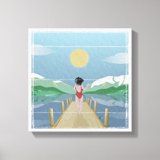 Impressão Em Tela Lago Rotoiti Nova Zelândia (Frente)