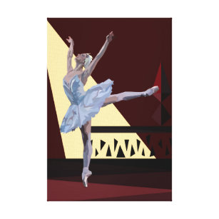 Impressão Em Tela 'Lago Swan Ballerina'