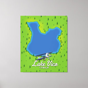 Impressão Em Tela Lago Vico Itália