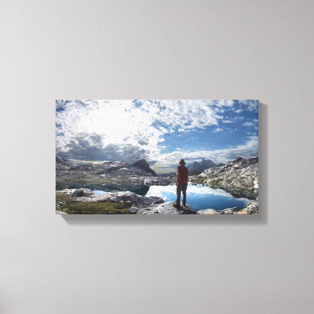 Impressão Em Tela Lagos Nydiver - Ansel Adams Wilderness - Serra (Frente)