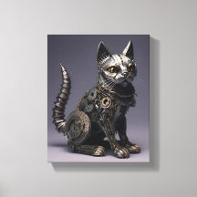 Lágrimas e Sussurros: Gato de Metal Steampunk