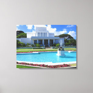 Impressão Em Tela Laie, templo de Mormon de Havaí