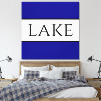 LAKE Sporty Bold Marinho Blue White Summer Stripes