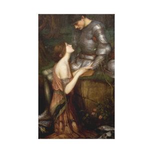 Impressão Em Tela Lamia e o Soldier (por John William Waterhouse)
