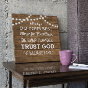 Impressão Em Tela Lâmpada de Madeira Lâmpada Motto Personalizado da