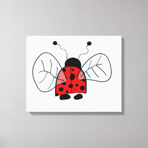 Impressão Em Tela Lâmpada de Mesa Ladybug