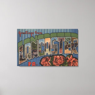 Impressão Em Tela Lancaster, Pensilvânia - Grandes Cenas de Letra