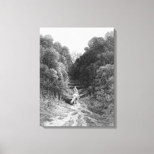 Impressão Em Tela Lancelot aproxima o castelo em Astolat