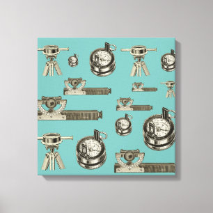 Impressão Em Tela Land Surveyor Surveyor Survey Vintage Tools Compas