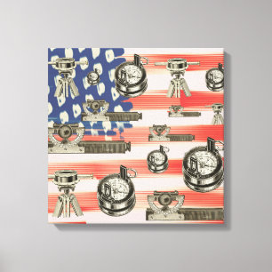 Impressão Em Tela Land Surveyor Surveyor Survey Vintage Tools Compas