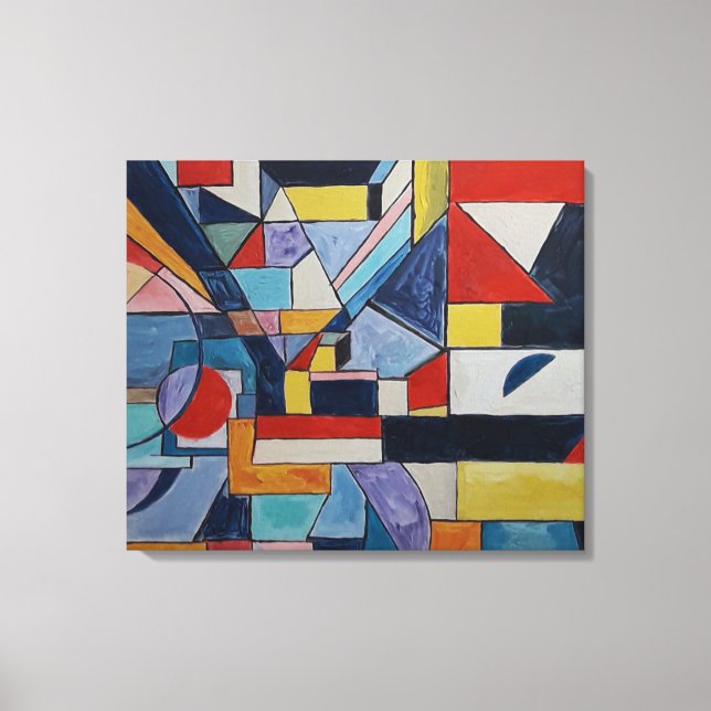 Impressão Em Tela Landskape Vibrant Abstrato, de Raphael Canossa (Frente)