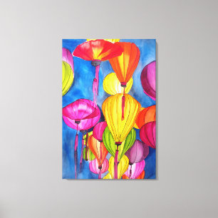 Impressão Em Tela Lanteras Chinesas pintam-d'água de arte fina