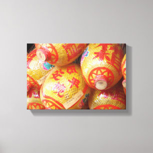 Impressão Em Tela Lanteras de Papel Chinês Sortudos