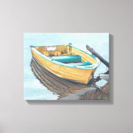 Impressão Em Tela Lápis de cor do barco amarelo