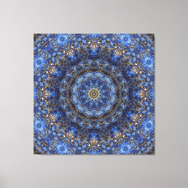 Impressão Em Tela "Lapis Lazuli Laminate" Mandala (Frente)