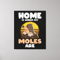 Lar é onde meus Moles são Engraçados Mole