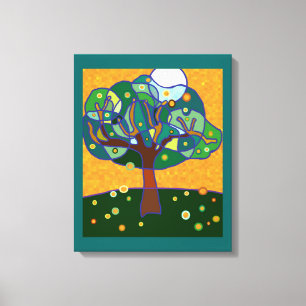 Impressão Em Tela Laranja