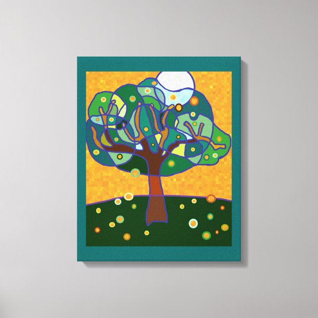 Impressão Em Tela Laranja (Frente)