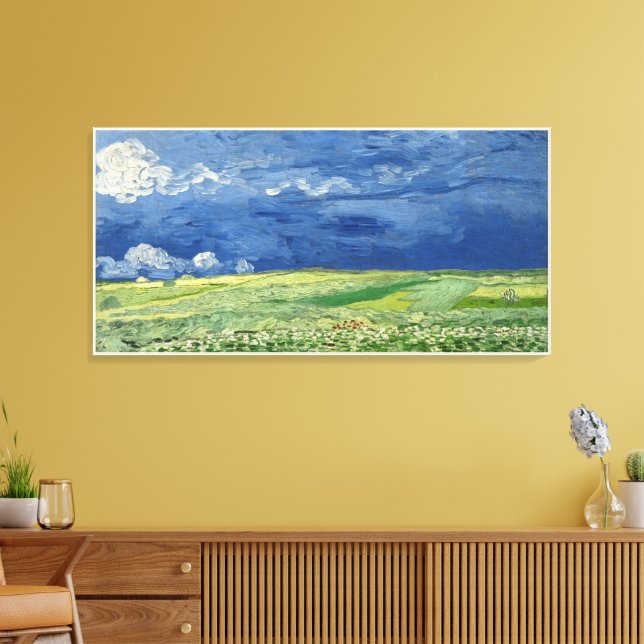 Impressão Em Tela Large Fine Art Painting Van Gogh Landscape (Insitu(Sala de estar))