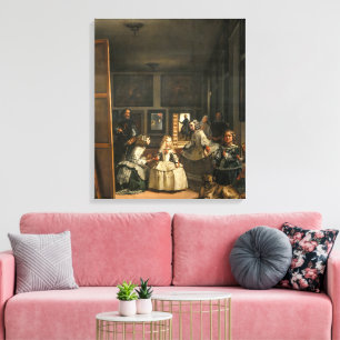 Impressão Em Tela Las Meninas Diego Velázquez