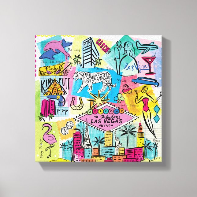 Impressão Em Tela Las Vegas, Nevada (Frente)