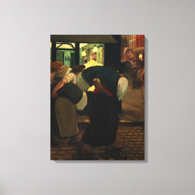 Impressão Em Tela Laundresses, 1899, por Theophile Steinlen (Frente)