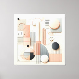 Impressão Em Tela Layered Dimensional Harmony