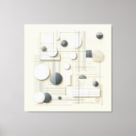 Impressão Em Tela Layered Soft Geometry