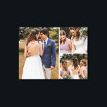 Impressão Em Tela Layout simples de Fotografias de Casamento Persona<br><div class="desc">Momentos Eternos: Tela de Casamento Personalizável de 3 Fotos Imprime suas paredes em um testamento de amor e alegria com esta tela lindamente curada, projetada para tornar vivos seus melhores momentos de casamento. Principais recursos: exibição de três em um: a canvas fornece espaço para uma imagem grande primária, realçada por...</div>