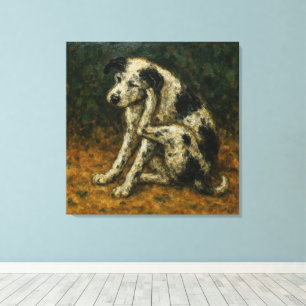 Impressão Em Tela Le Chien Errant, Ao Estilo De Bonnard