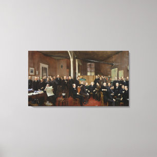 Impressão Em Tela Le Giro DES Debats, 1889