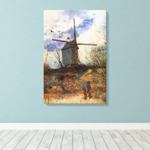 Impressão Em Tela Le Moulin de la Galette por Vincent van Gogh