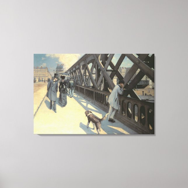 Impressão Em Tela Le Pont de L'Europe, 1876 (Frente)