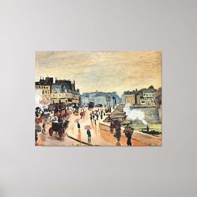 Impressão Em Tela Le Pont Neuf por Claude Monet (Frente)