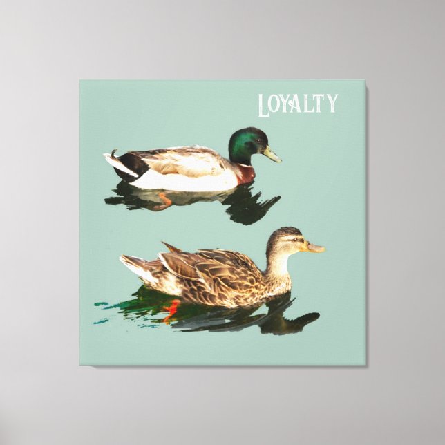 Impressão Em Tela Lealdade dos patos (Frente)