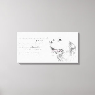 Impressão Em Tela Lealdade, um Americano Staffordshire Terrier