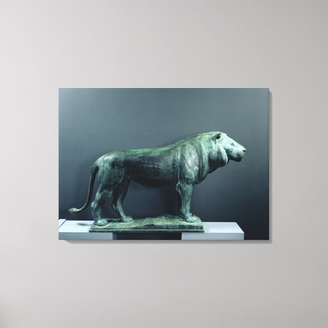 Impressão Em Tela Leão, 1904 (Frente)