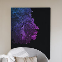 Leão Letreiro | Animal digital | Art Safari Person