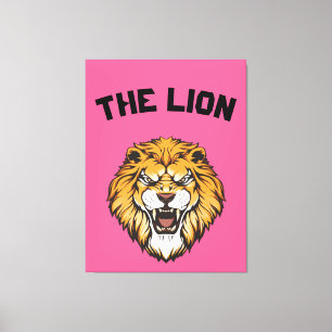 Impressão Em Tela "Leão Majestoso"