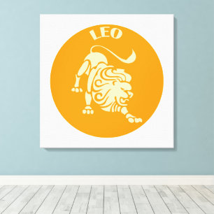 Impressão Em Tela Leão, Signo do Zodíaco, Horóscopo, Astrologia