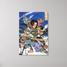 Impressão Em Tela Legal guerreiro oriental japonês samurai