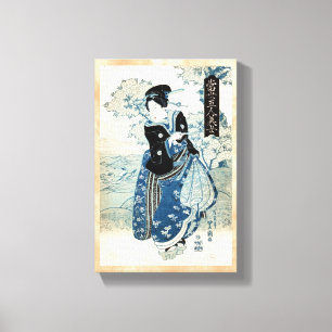 Impressão Em Tela Legal mulher-dama ukiyo-e geisha