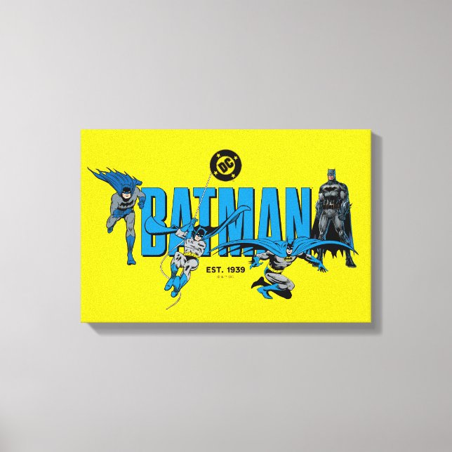 Impressão Em Tela Legendas do Batman para Sempre Gráfico (Frente)