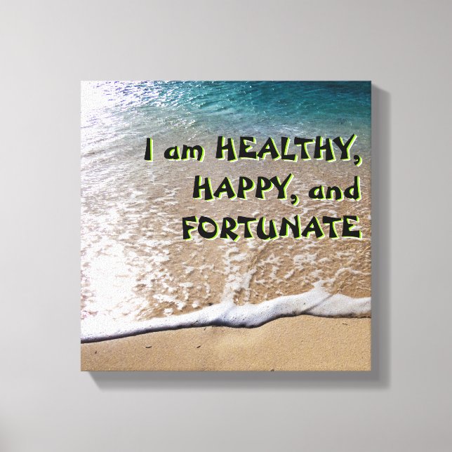 Impressão Em Tela Lei de Atração Praia (Frente)