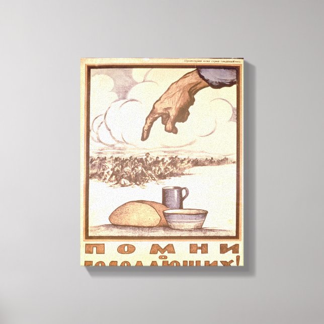 Impressão Em Tela Lembre-se da Fome, poster, 1921 (Frente)