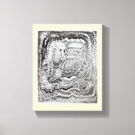 Impressão Em Tela Lembrete do Cérebro Antigo