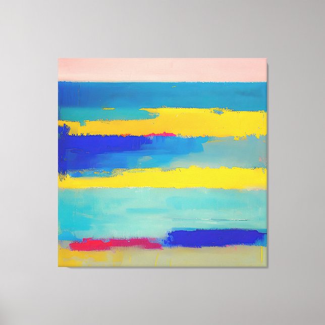 Impressão Em Tela "Lemonade Lullaby" Abstrato Art (Frente)